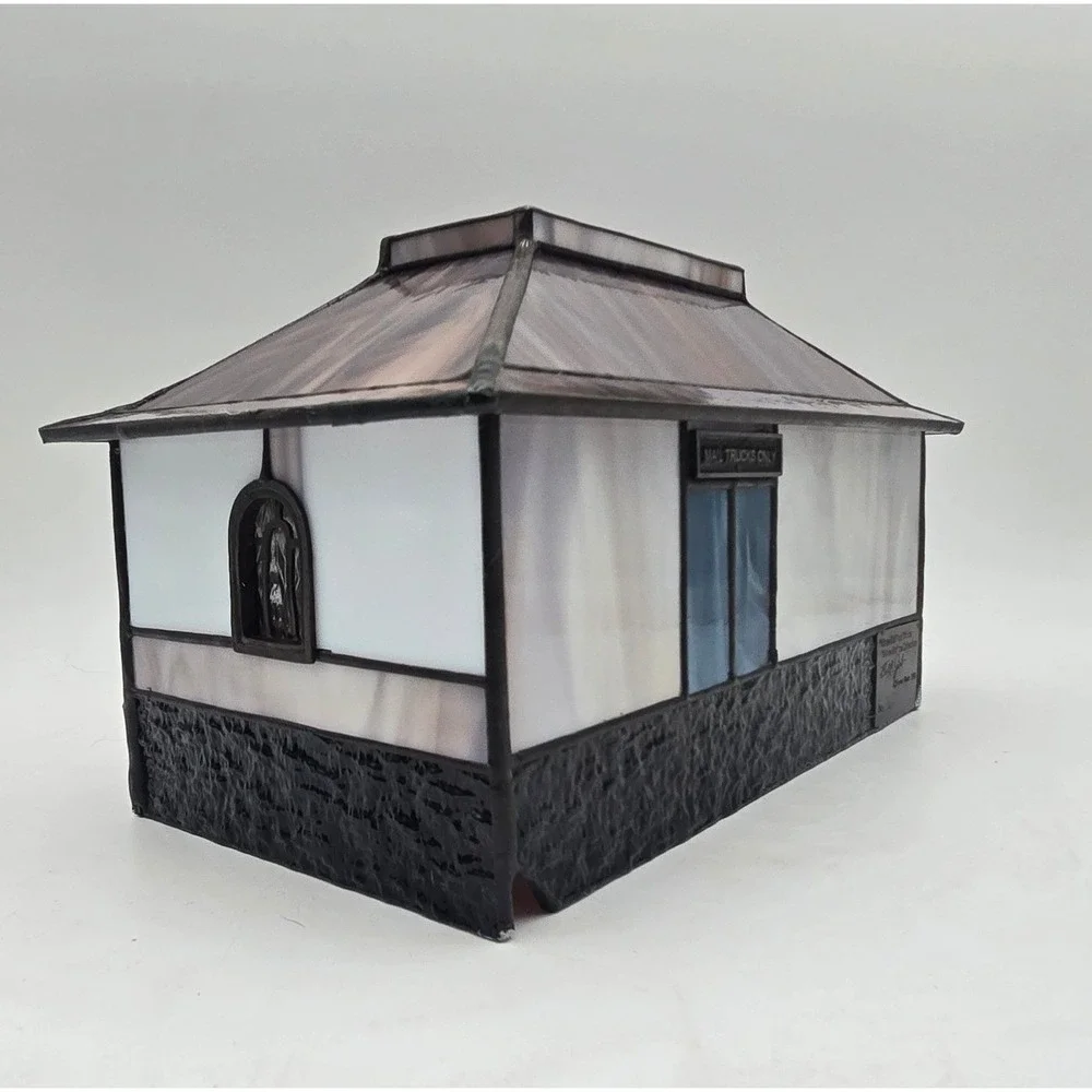 Forma Vitrum Vitreville Post‎ Office Stained Glass House Bill Job 1993 Box COA